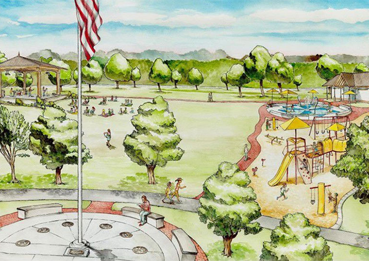 Leland breaks ground on $8M in park upgrades, new amphitheater