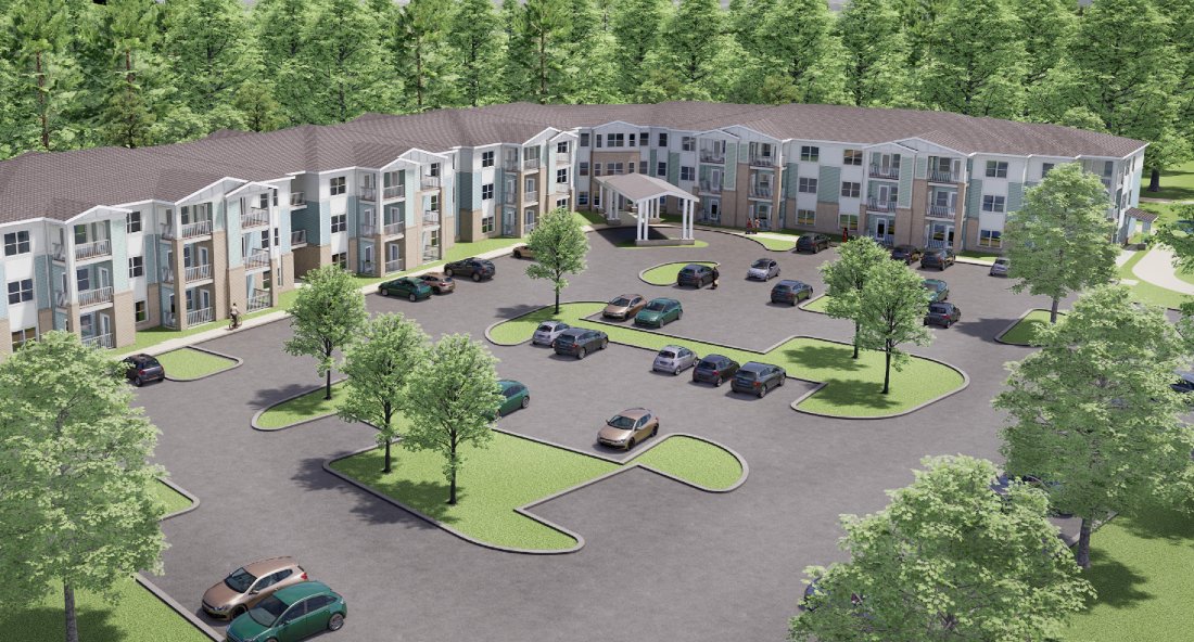 On Middle Sound Loop Road, developers start senior living apartment project